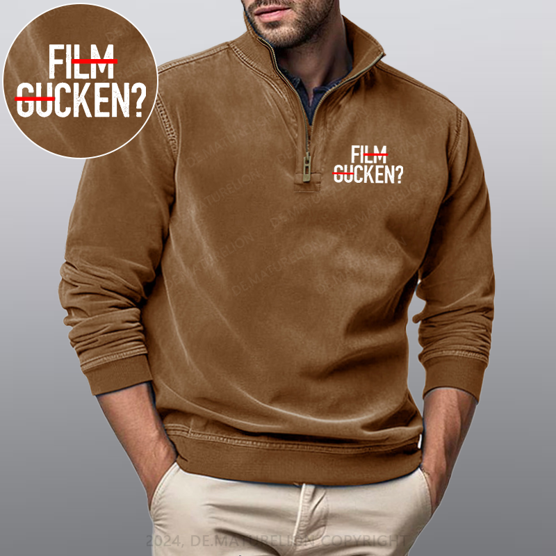 Maturelion Film Gucken Ficken! Stehkragen Poloshirt