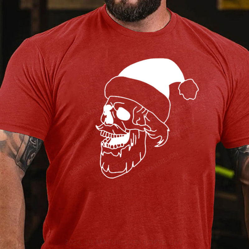 Frohe Weihnachten Schädel T-Shirt