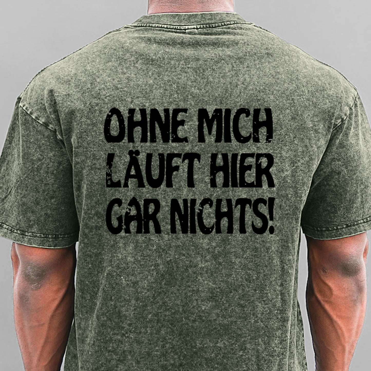 Ohne Mich Läuft Hier Gar Nichts! Gewaschene Vintage T-Shirt