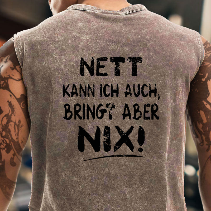 Nett Kann Ich Auch Bringt Aber Nix Tank Top