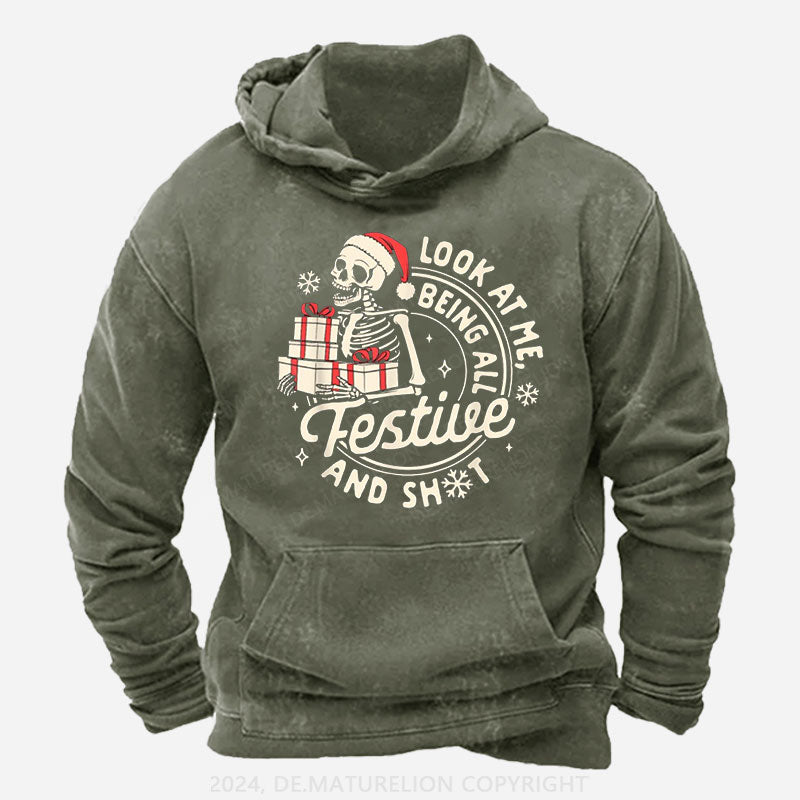 Weihnachten Schau mich an, wie ich so festlich bin und so Hoodie