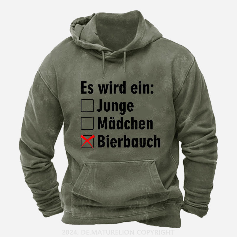 Es wird ein Bierbauch Bierliebhaber Bierbauch Hoodie