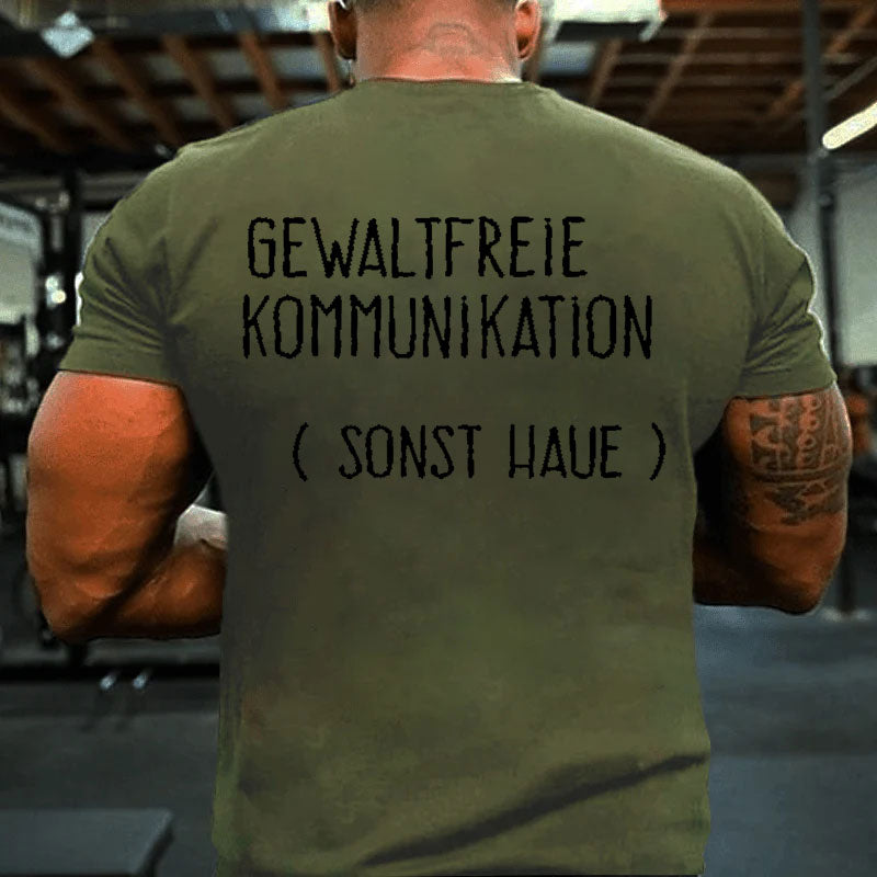 Gewaltfreie Kommunikation Männer T-Shirt