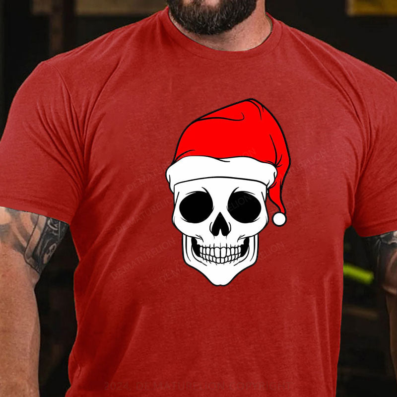 Frohe Weihnachten Schädel T-Shirt