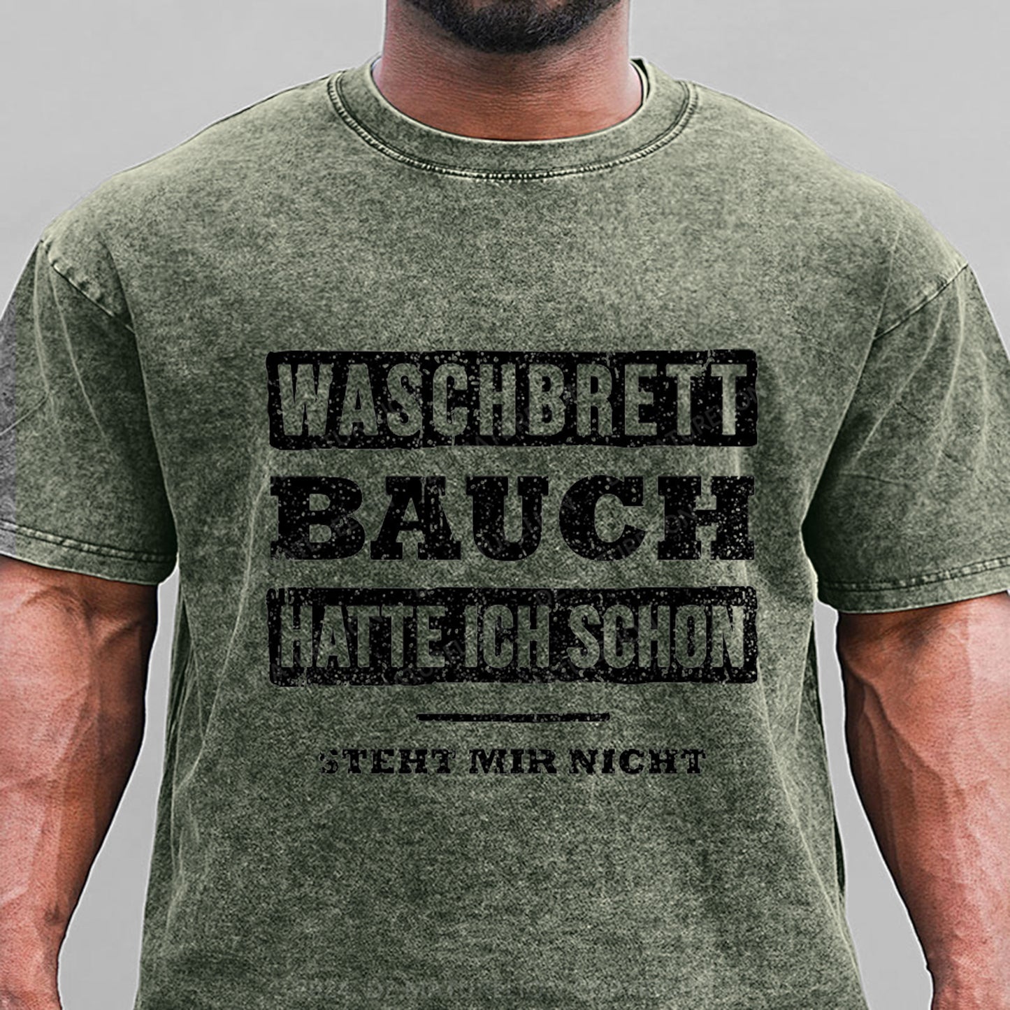 Waschbrett Bauch Hatte Ich Schon Steht Mir Nicht Gewaschene Vintage T-Shirt