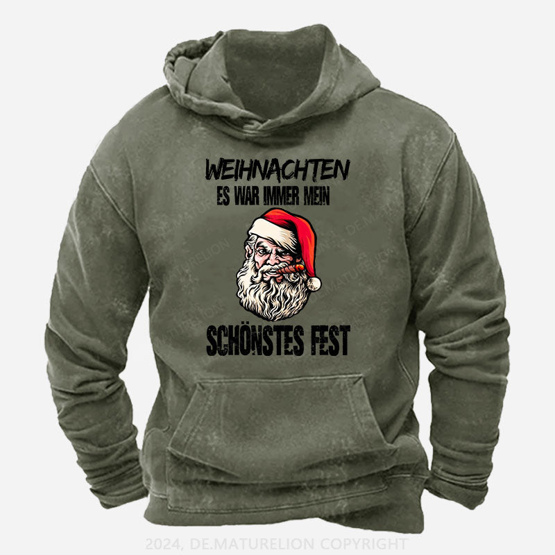 Weihnachten Es War Immer Mein Schönstes Fest Frohe Weihnachten Hoodie