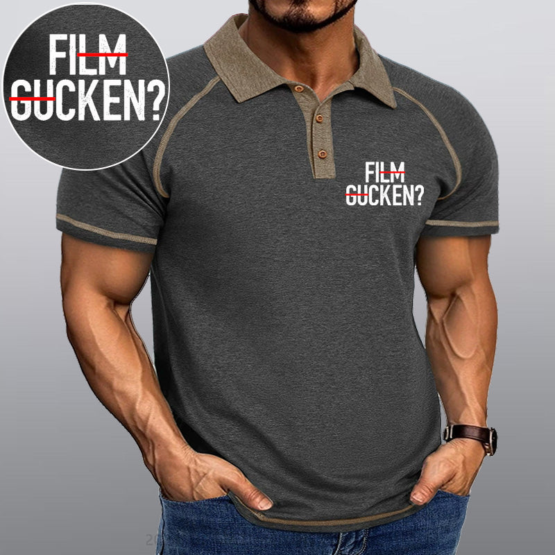 Maturelion Film Gucken Ficken! Kragen T-Shirt