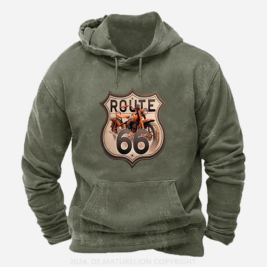 Route 66 Motorrad Hoodie