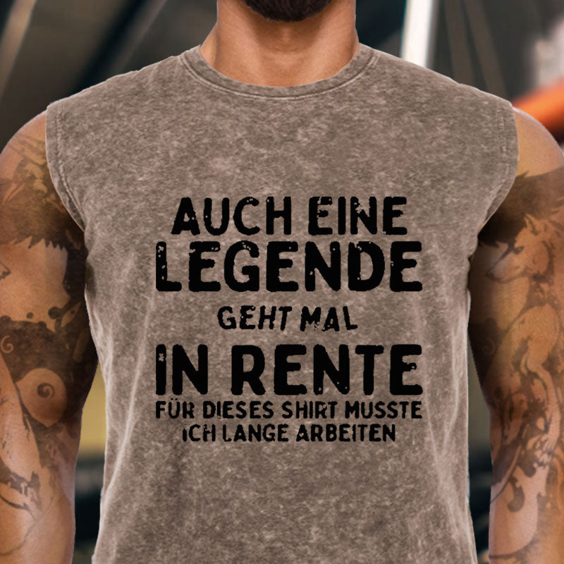 Auch Eine Legende Geht Mal In Rente Tank Top