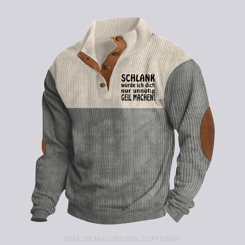 Maturelion Schlank Würde Ich Dich Nur Unnötig Geil Stehkragen Knopf Polo Shirt