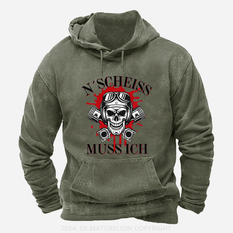 N´Scheiß muss ich Hoodie