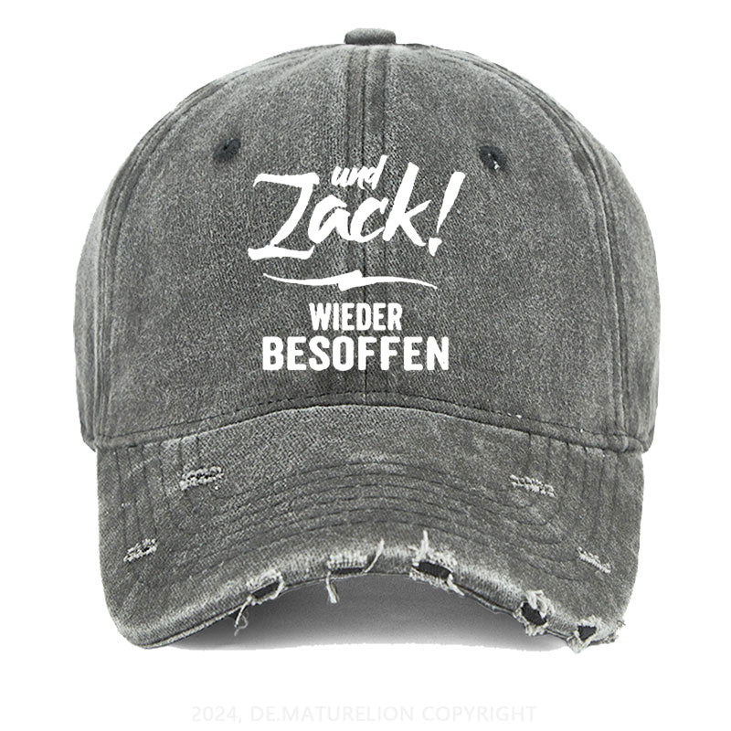 Und Zack wieder besoffen Gewaschene Vintage Cap