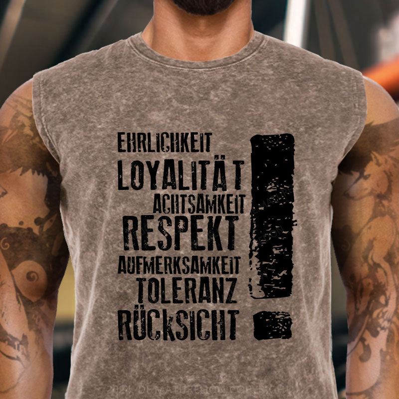 Respekt und Loyalität Tank Top