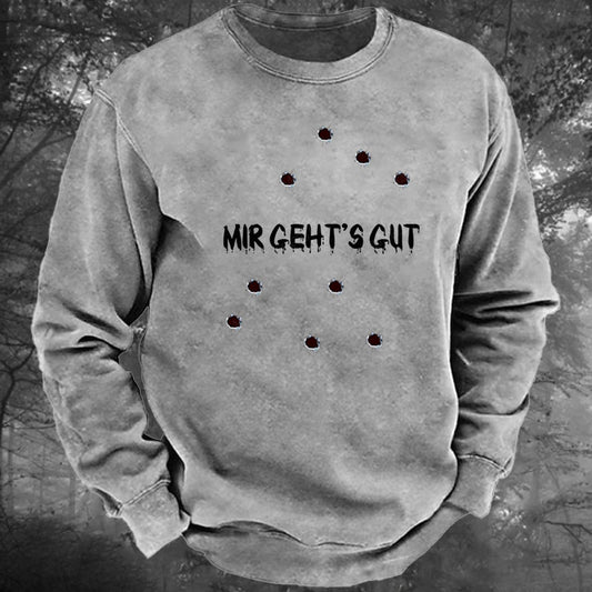 Mir geht's gut Gewaschenes Sweatshirt