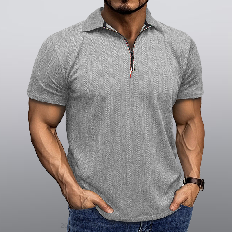 Maturelion Männer Kragen T-Shirt