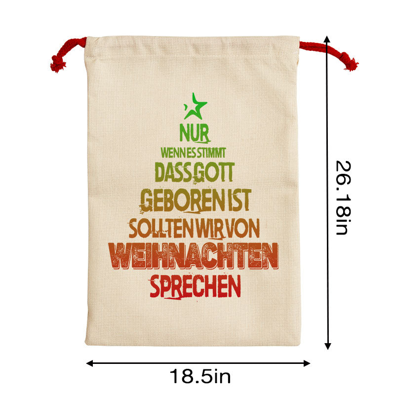 Maturelion Nur wenn es stimmt, dass Gott geboren ist, sollten wir von Weihnachten sprechen Sack