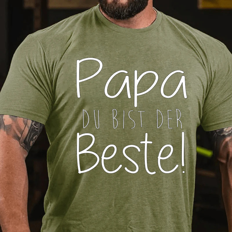 Papa du bist der beste vatertag geschenk für vater T-Shirt