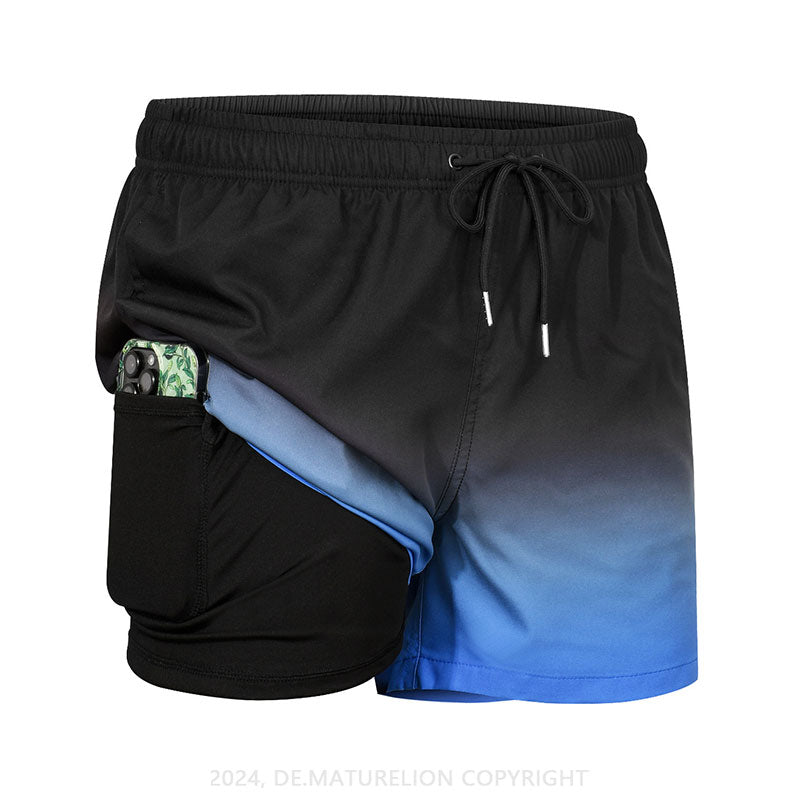 Maturelion Fitnesshose Schnell Trocknende Strandhose Surf Badehose