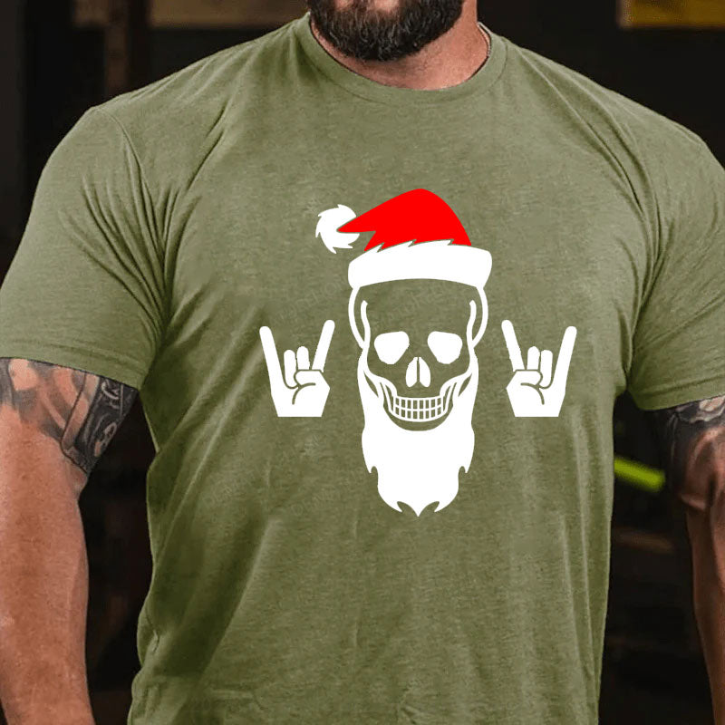 Weihnachten Schädel T-Shirt