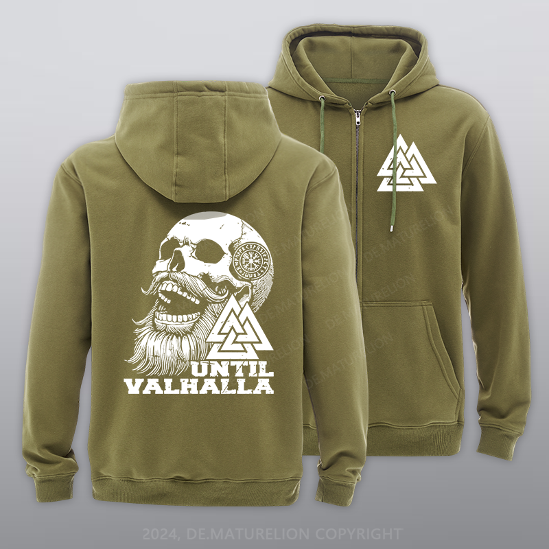 Maturelion Until Valhalla Reißverschluss Hoodie