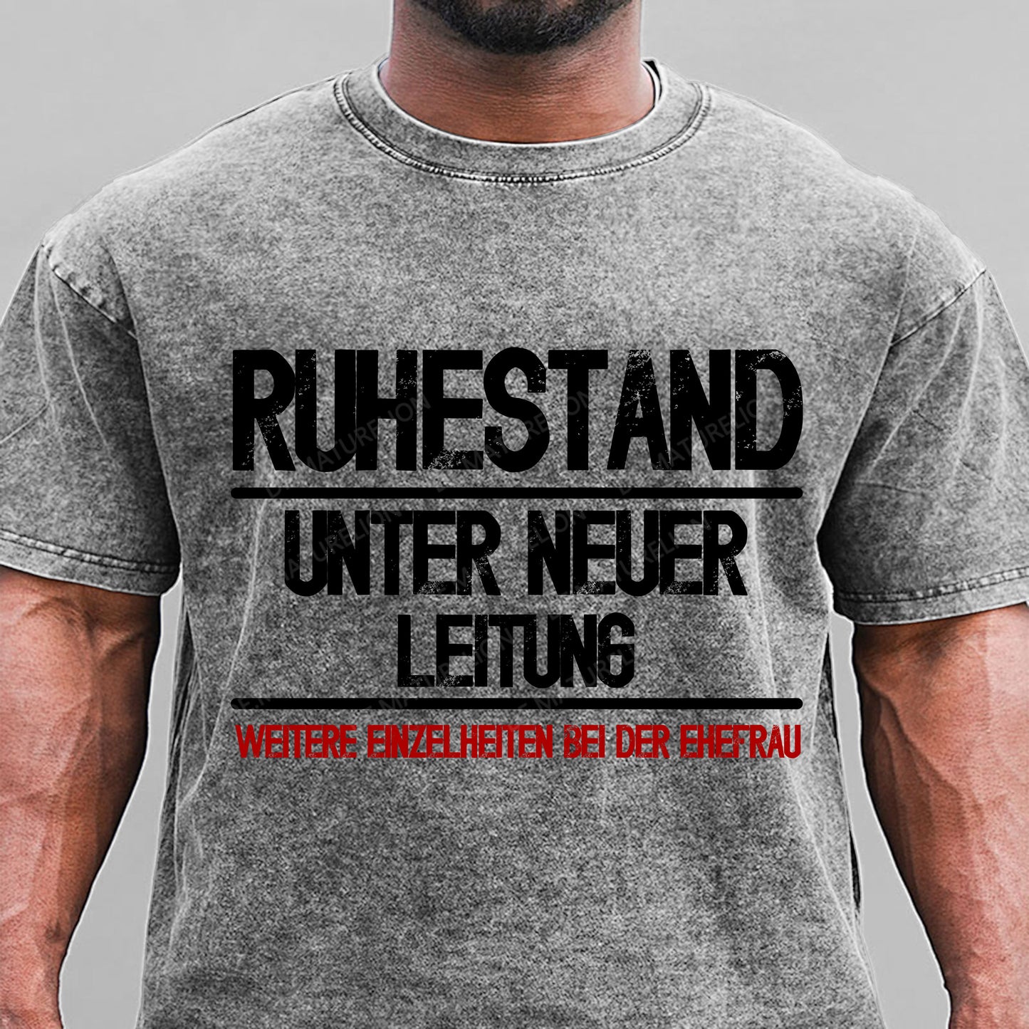 Ruhestand unter neuer Leitung Weitere Einzelheiten bei der Ehefrau Gewaschene Vintage T-Shirt