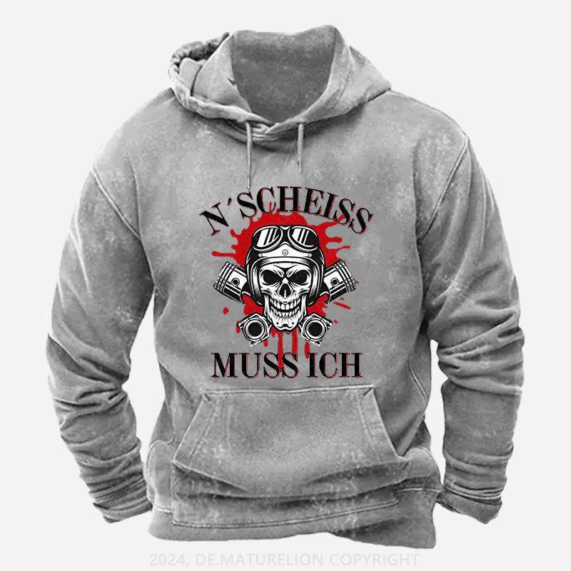 N´Scheiß muss ich Hoodie