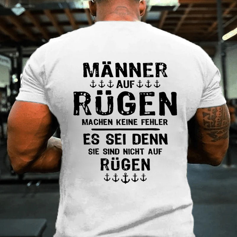 Männer Mann Urlaub Rügen T-Shirt