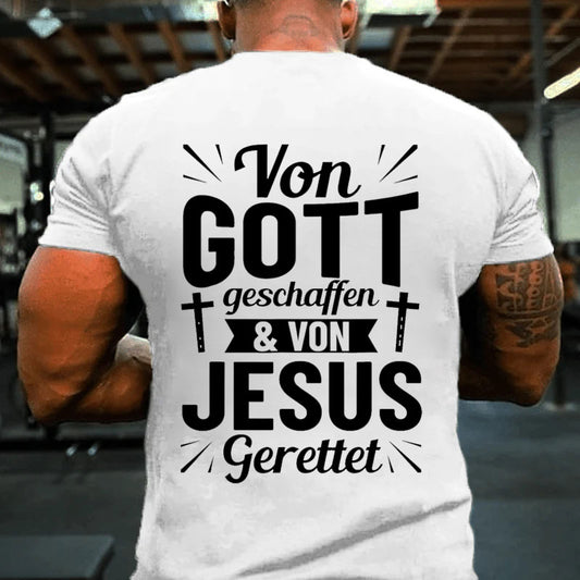 Jesus Gott Christlich Von Gott Geschaffen Christentum T-Shirt