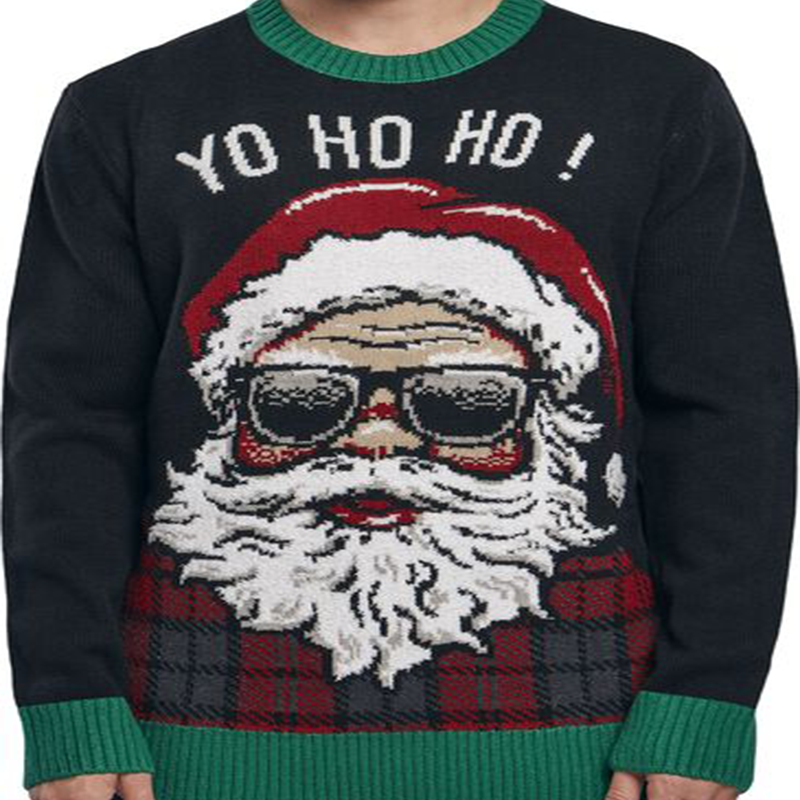 Yo Ho Ho Hässliche Weihnachtspullover Funny Xmas Ugly Christmas Sweater
