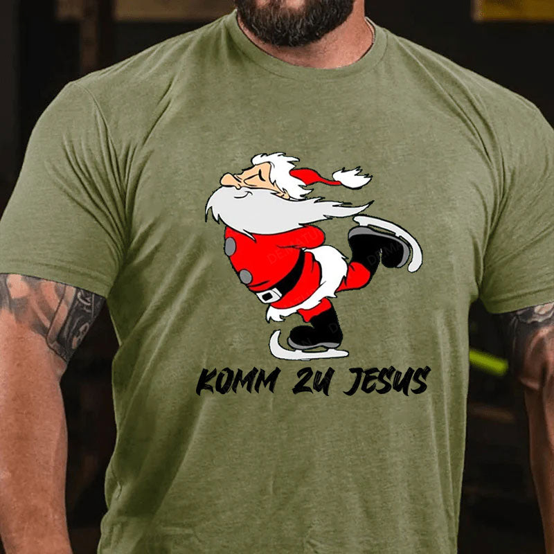 Komm Zu Jesus Weihnachten T-Shirt