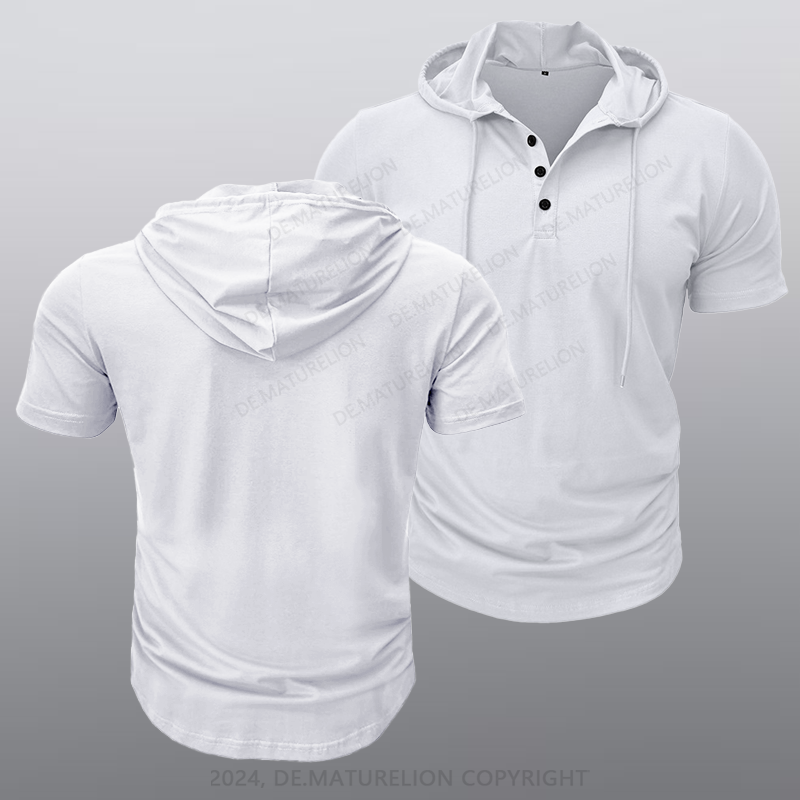 Maturelion Männer Kapuze T-Shirt
