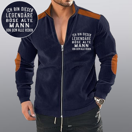 Maturelion Ich Bin Dieser Legendäre Böse Alte Mann Von Dem Alle Reden Reißverschluss Jacke
