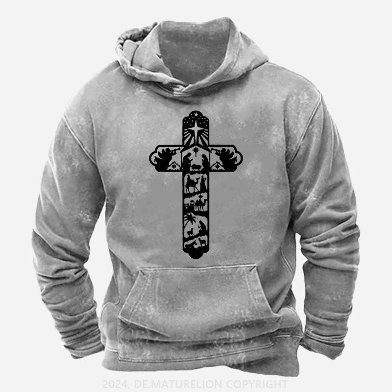 Kreuz Weihnachten Hoodie