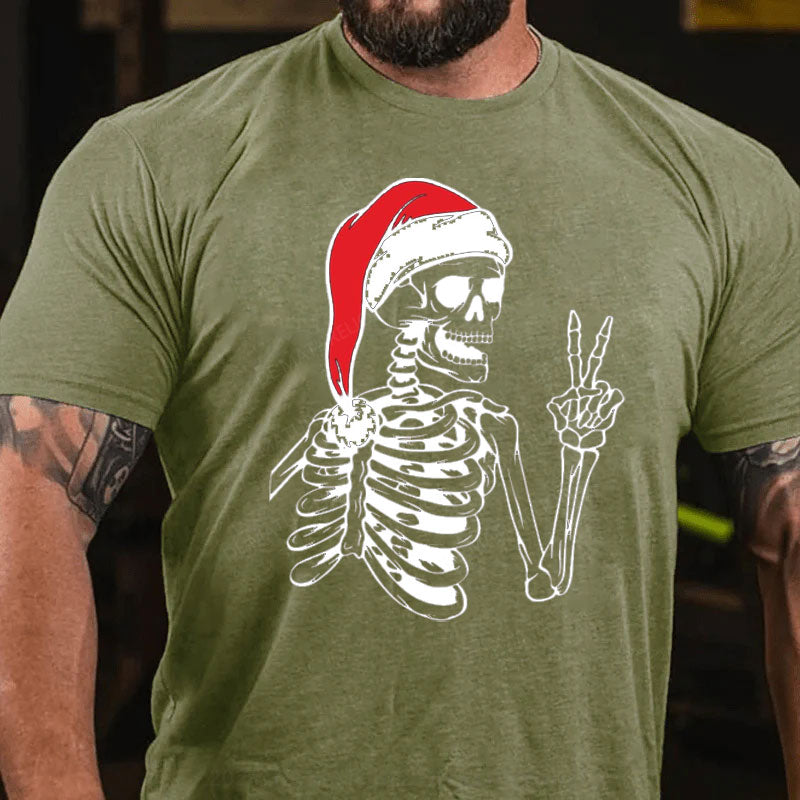 Weihnachten Schädel T-Shirt