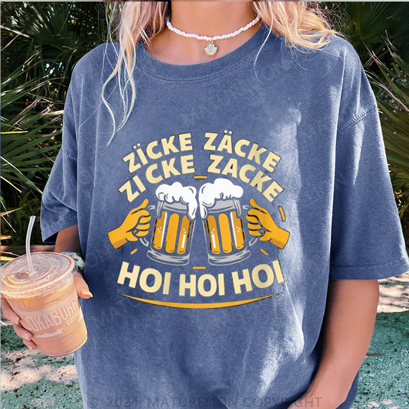 Maturelion Prost Damen Gewaschene Vintage T-Shirt