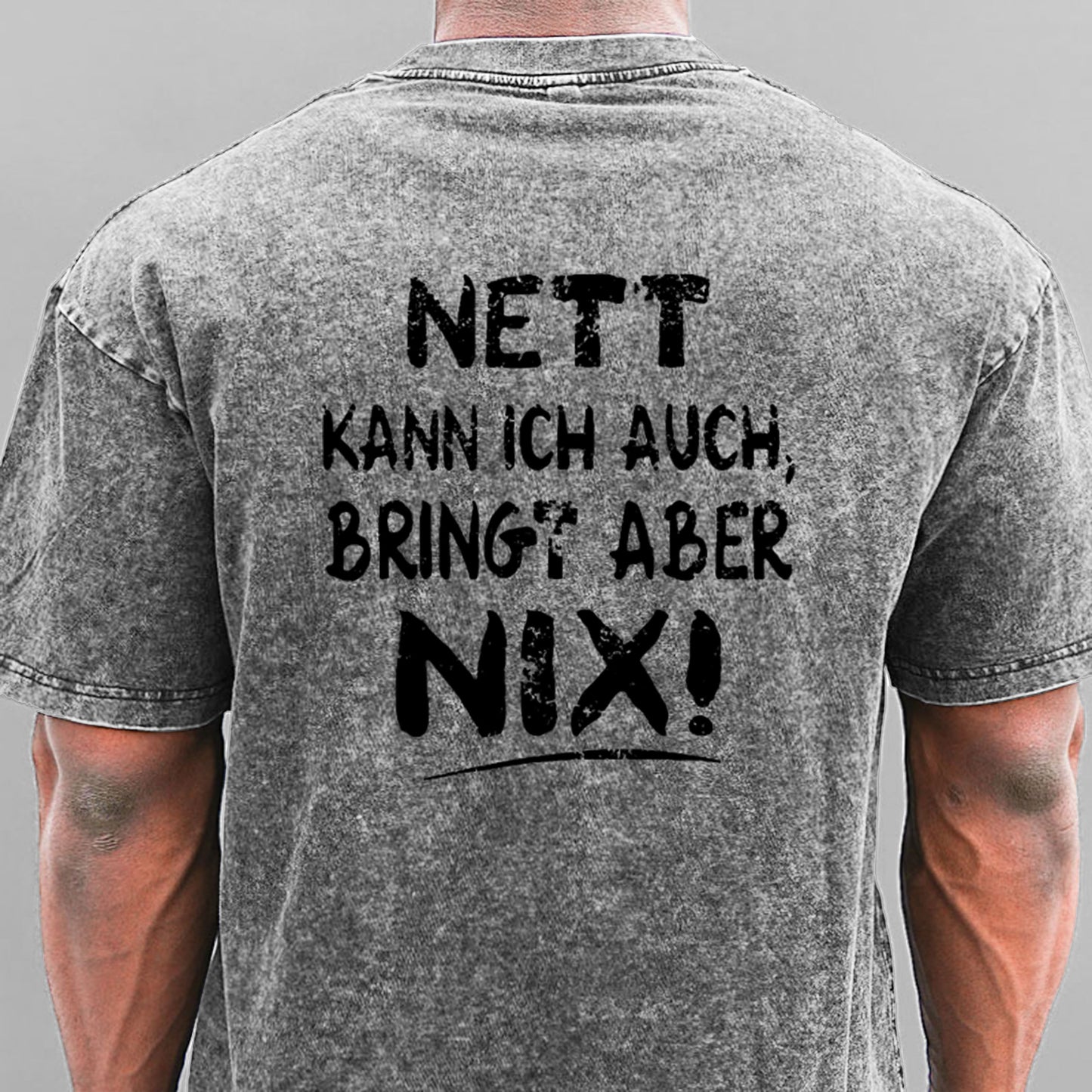 Nett Kann Ich Auch Bringt Aber Nix Gewaschene Vintage T-Shirt