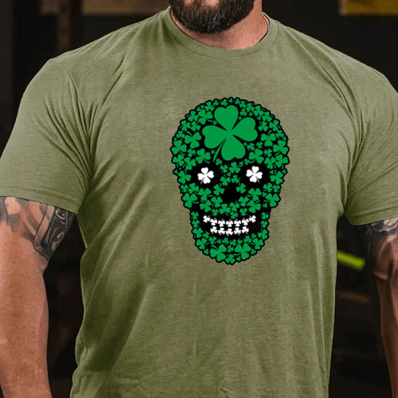 St. Patricks Tag Kleeblatt Skeleton T-Shirt