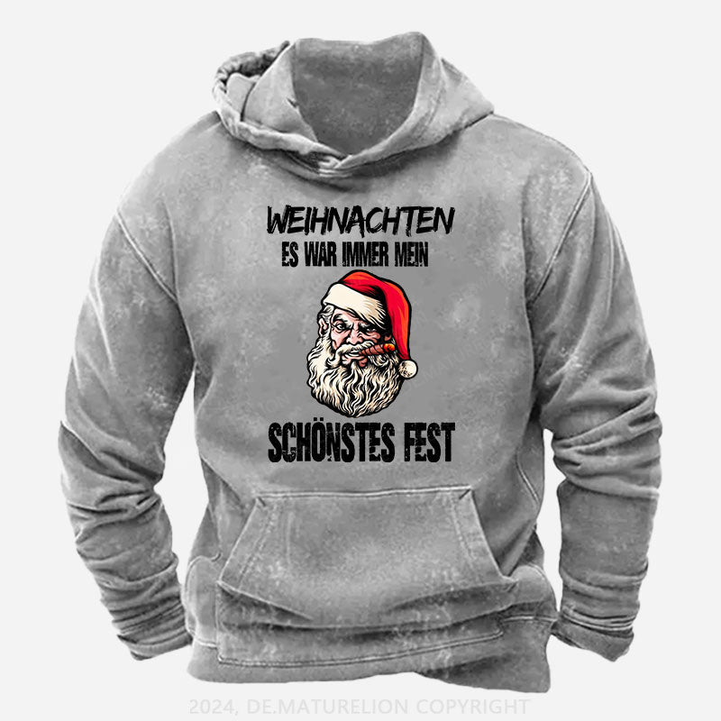 Weihnachten Es War Immer Mein Schönstes Fest Frohe Weihnachten Hoodie