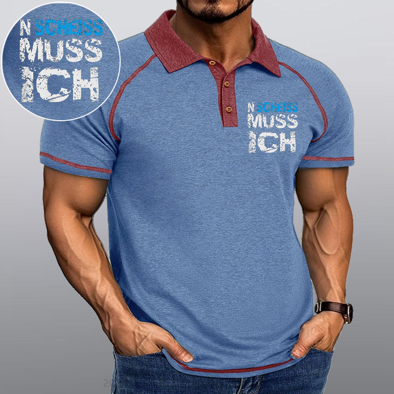 Maturelion N Scheiss muss ich Kragen T-Shirt