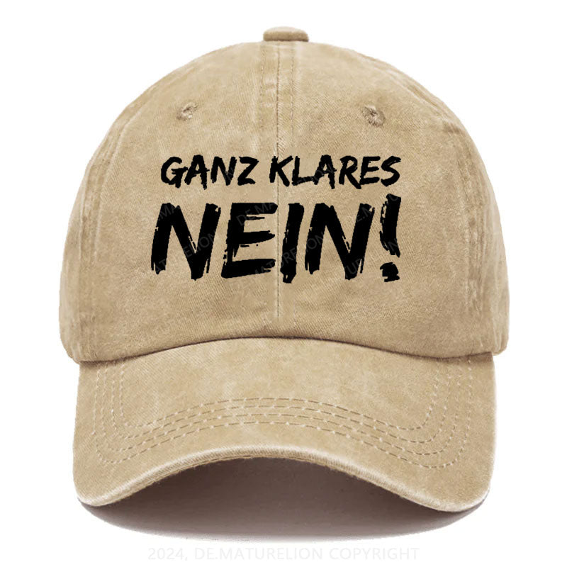 Ganz Klares Nein! Baseball Cap