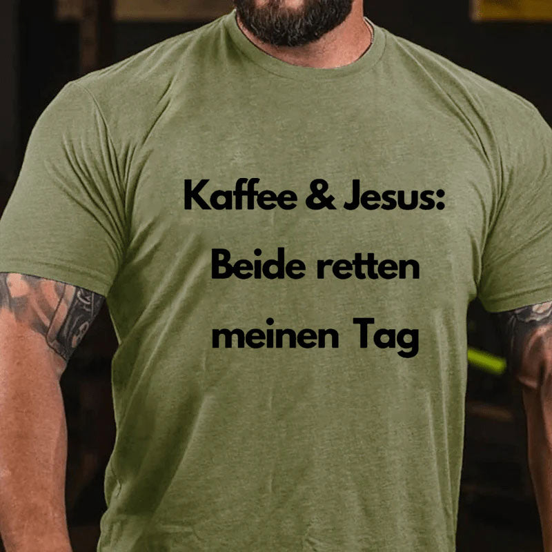 Kaffee Und Jesus Christus Christliches Shirt