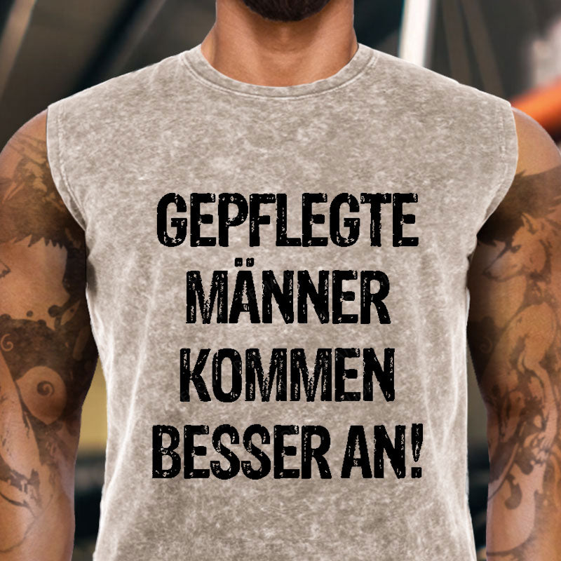 Gepflegte Männer kommen besser an Tank Top