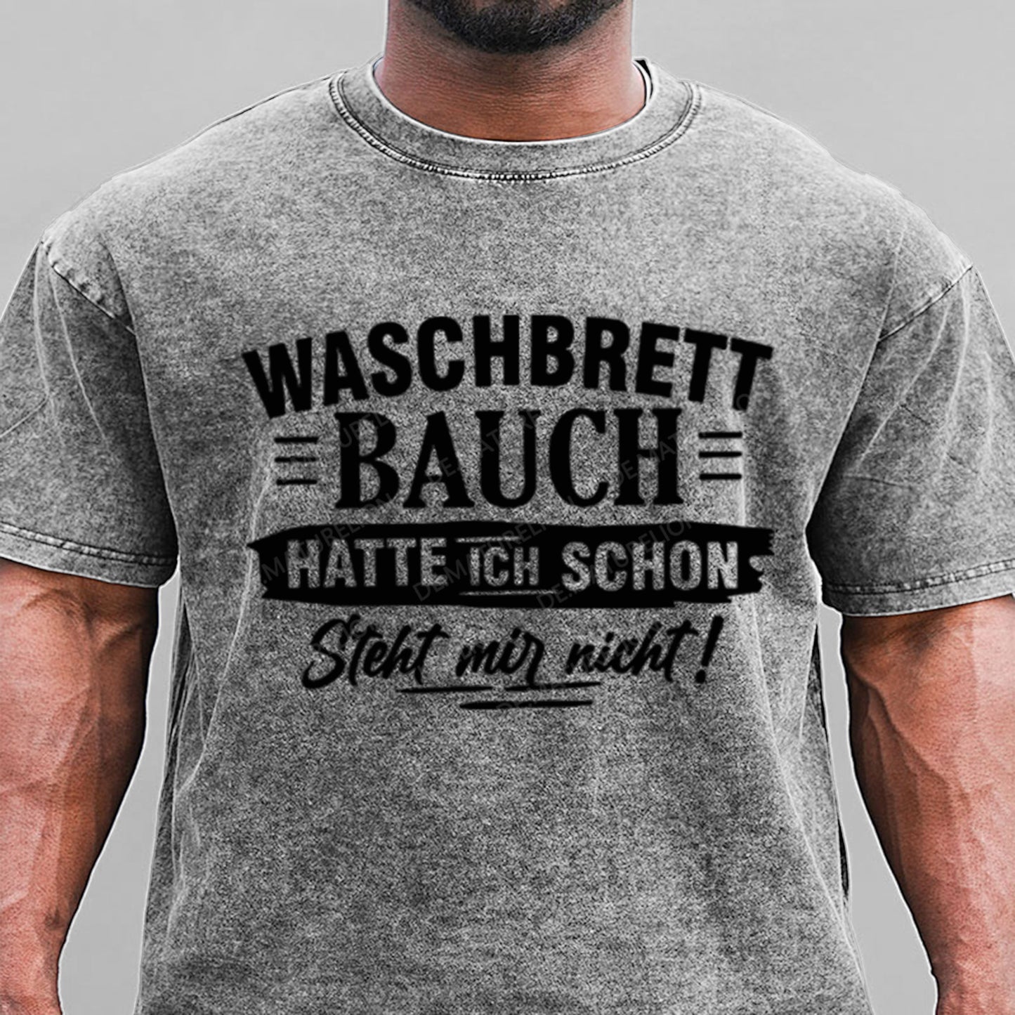 Waschbrett Bauch Hatte Ich Schon Steht Mir Nicht Gewaschene Vintage T-Shirt