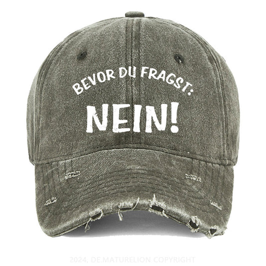 Bevor Du Fragst: Nein! Gewaschene Vintage Cap