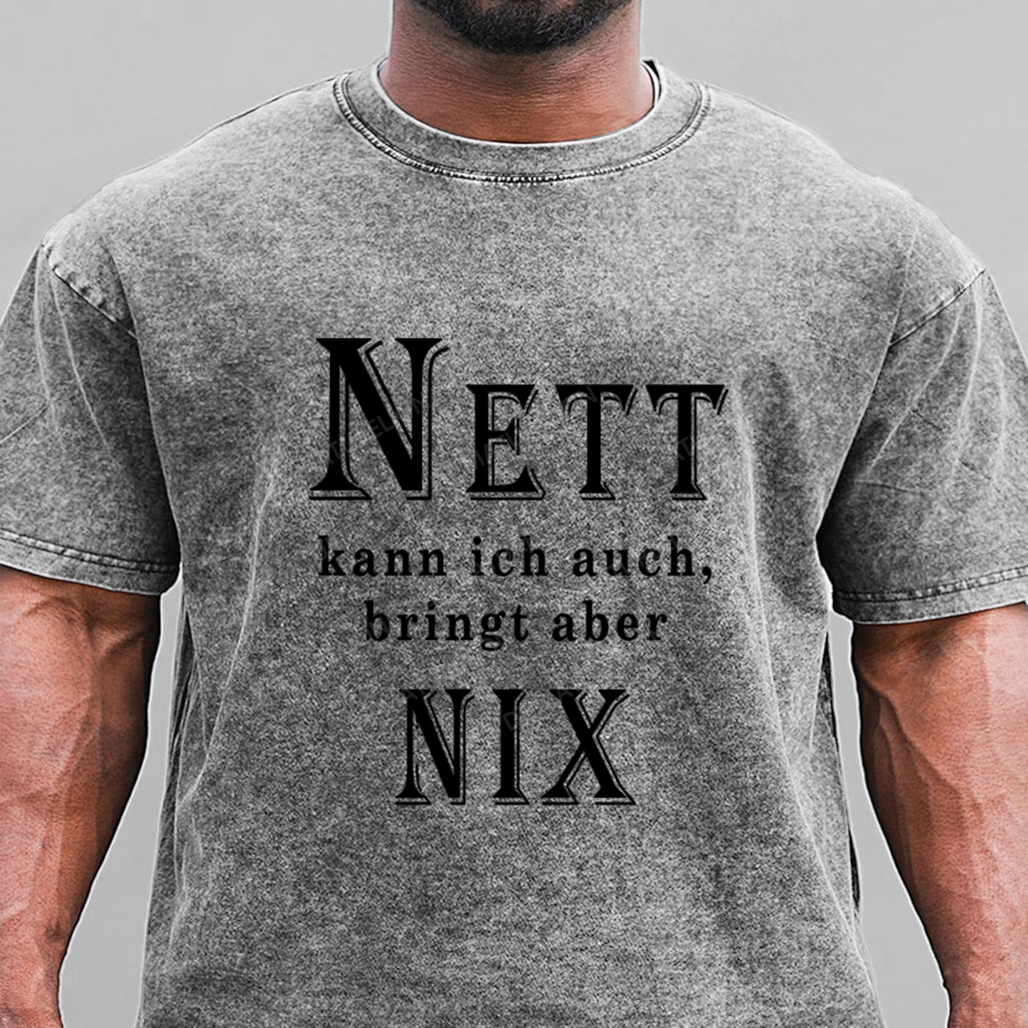 Nett Kann Ich Auch Bringt Aber Nix Gewaschene Vintage T-Shirt