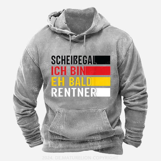 Ruhestand Scheißegal ich bin eh bald Rentner Lustig Rentner Hoodie