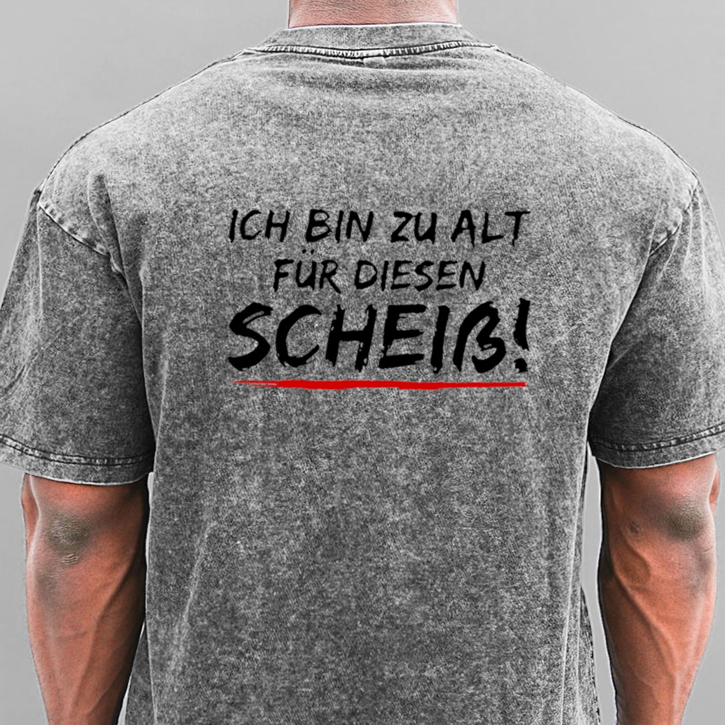 Ich Bin Zu Alt Für Diesen Scheiß Gewaschene Vintage T-Shirt