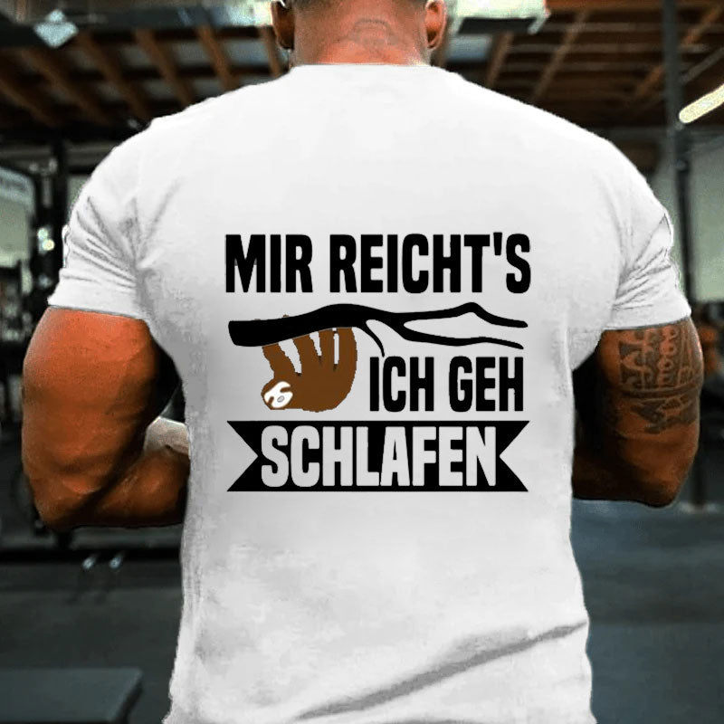 Ich gehe Schlafen Männer T-Shirt