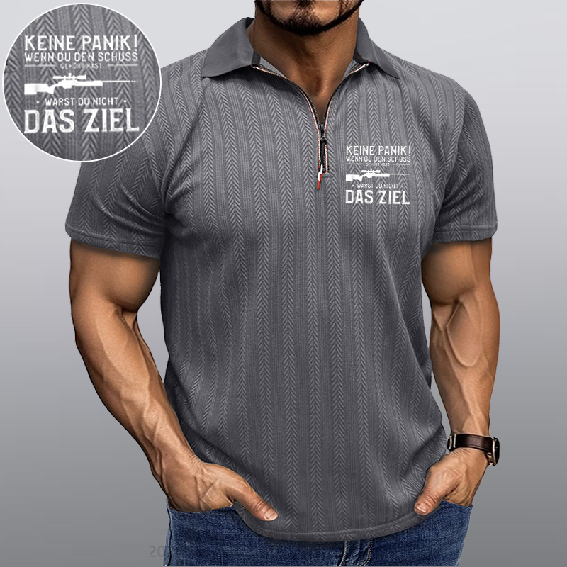 Maturelion Keine Panik! Wenn Du den Schuss nicht gehört hast für Jäger Kragen T-Shirt