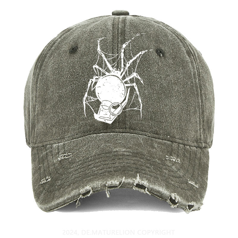 Halloween Teufel Spinne Gewaschene Vintage Cap